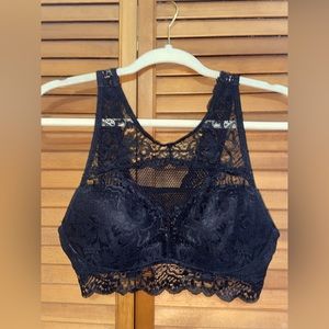 Black lace bra or undershirt